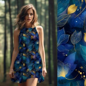 Bio-Viskosejersey - Nocturne Bleu