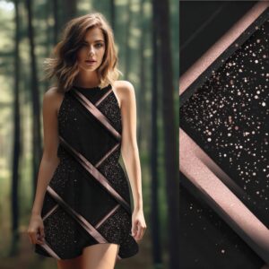 Bio-Viskosejersey - Rosegold Eclipse