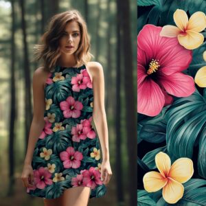 Vorbestellung - Bio-Viskosejersey - Tropical Muse