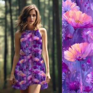Vorbestellung - Bio-Viskosejersey - Lavender Dreamscape