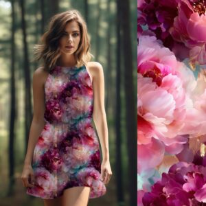 Vorbestellung - Bio-Viskosejersey - Peony Romance